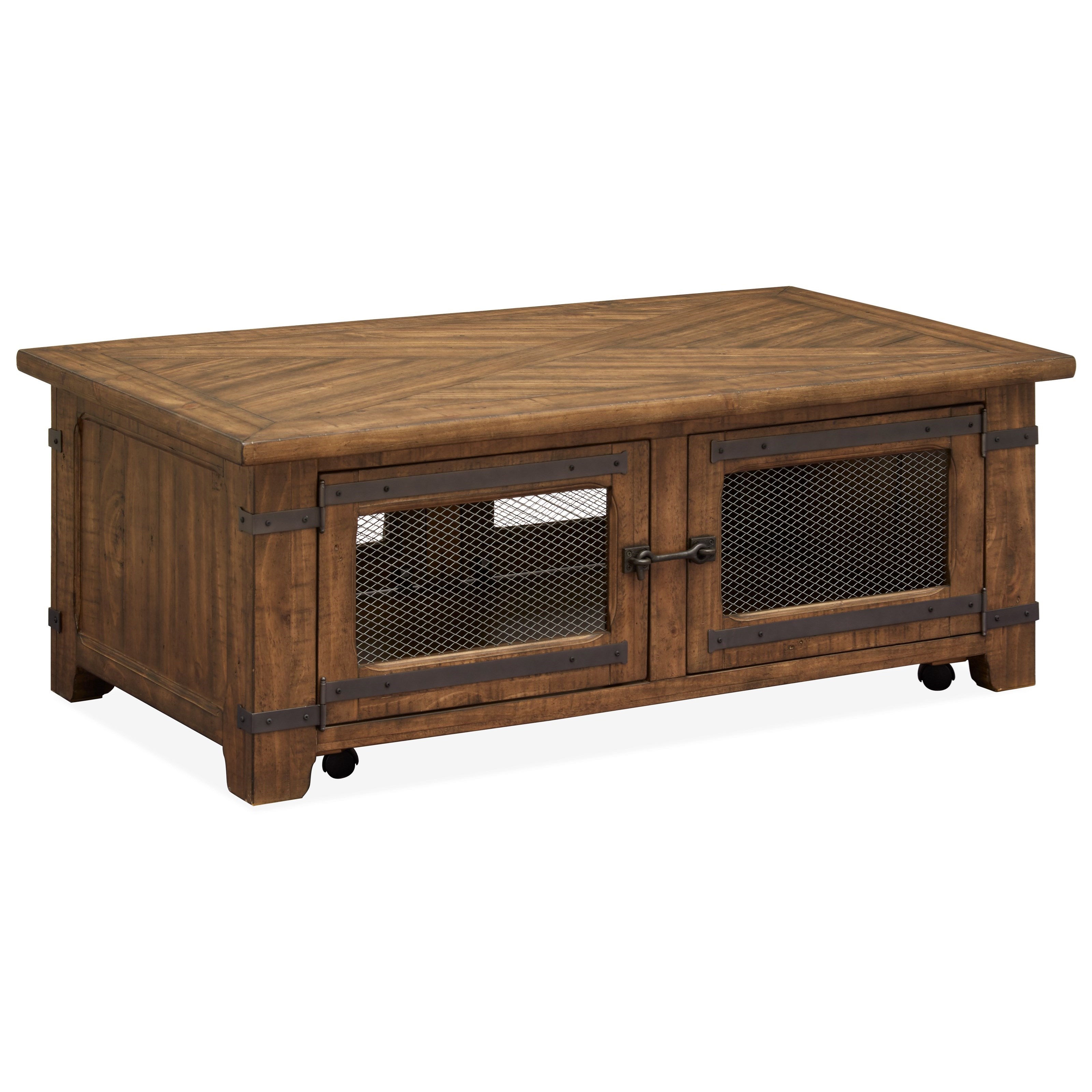 Magnussen Home Chesterfield T471750 Rustic Lift Top Cocktail table Upper Room Home